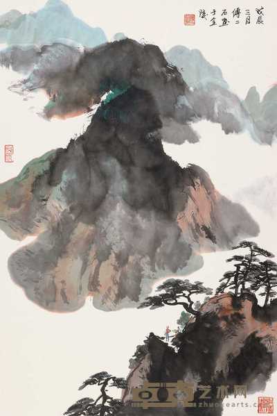 傅二石 山水 立轴 70×46.5cm